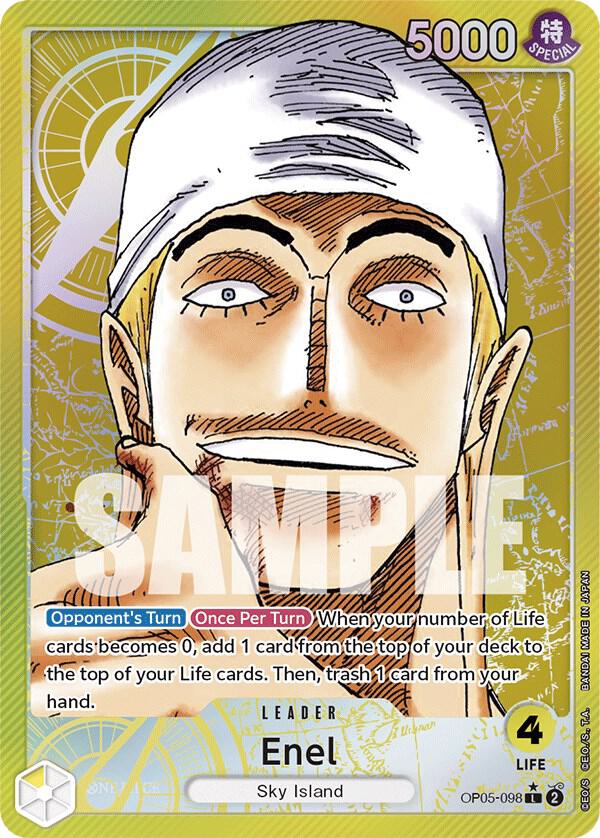Enel Alternate Art OP05-098 – Awakening of the New Era | One Piece TCG