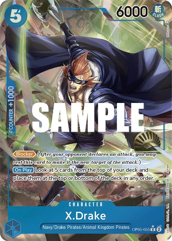 X.Drake Alternate Art OP05-055 – Awakening of the New Era | One Piece TCG