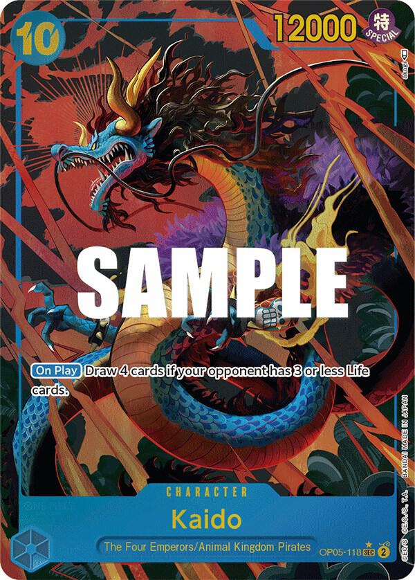 Kaido Alternate Art OP05-118 – Awakening of the New Era | One Piece TCG
