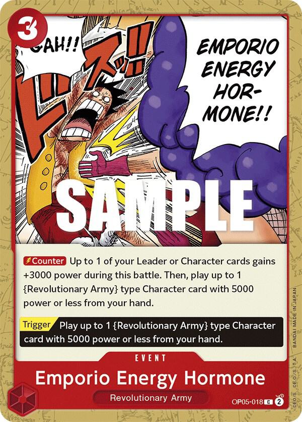 Emporio Energy Hormone OP05-018 – Awakening of the New Era | One Piece TCG