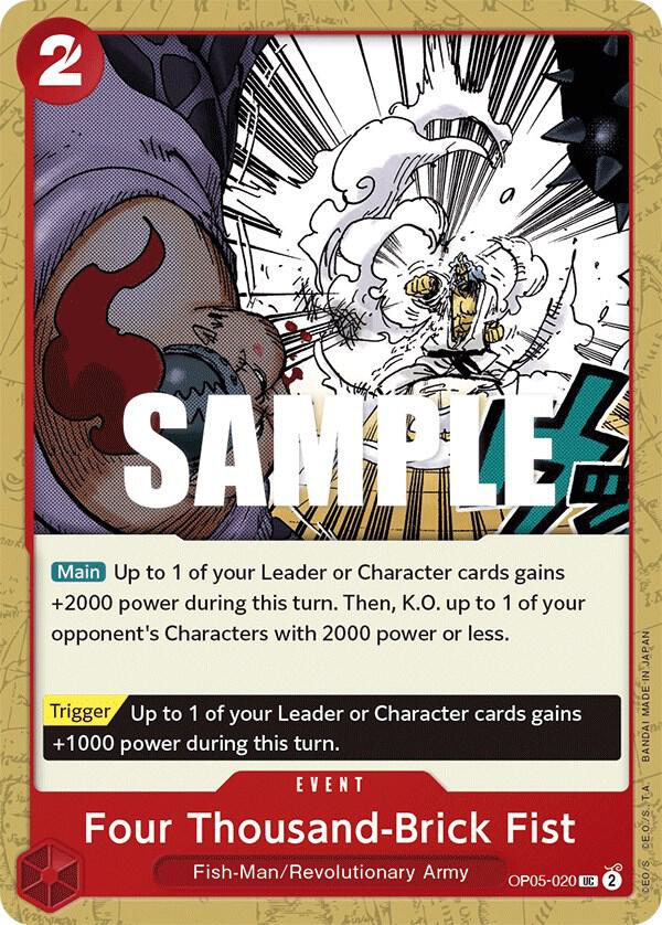Four Thousand-Brick Fist OP05-020 – Awakening of the New Era | One Piece TCG