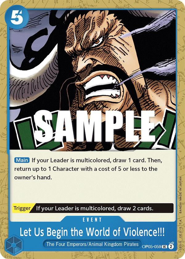 Let Us Begin the World of Violence!! OP05-059 – Awakening of the New Era | One Piece TCG