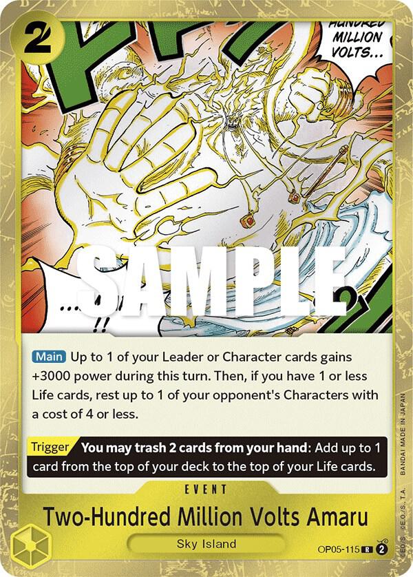 Two-Hundred Million Volts Amaru OP05-115 – Awakening of the New Era | One Piece TCG