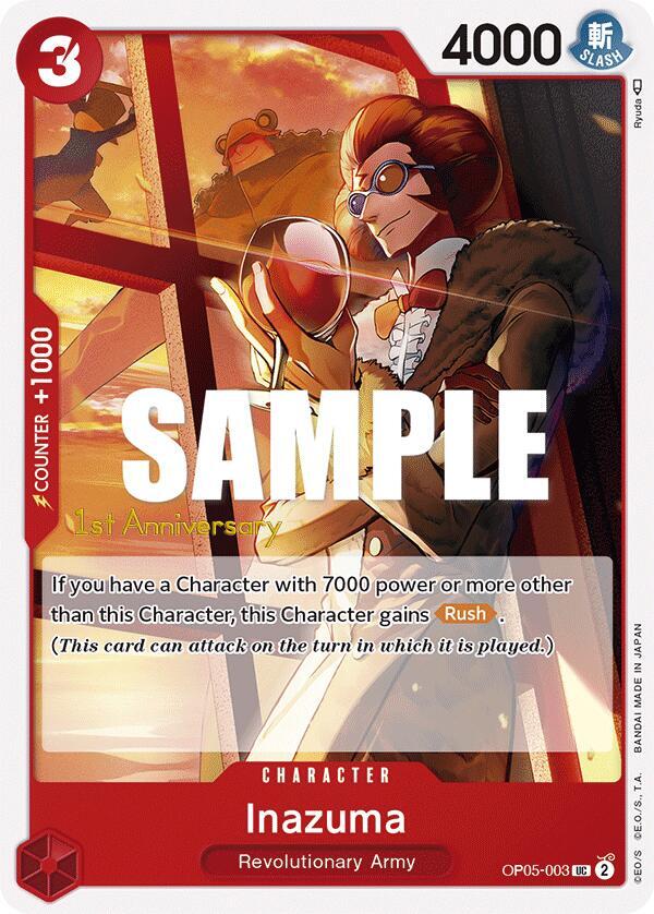 Inazuma OP05-003 – 1st Anniversary Tournament Cards | One Piece TCG