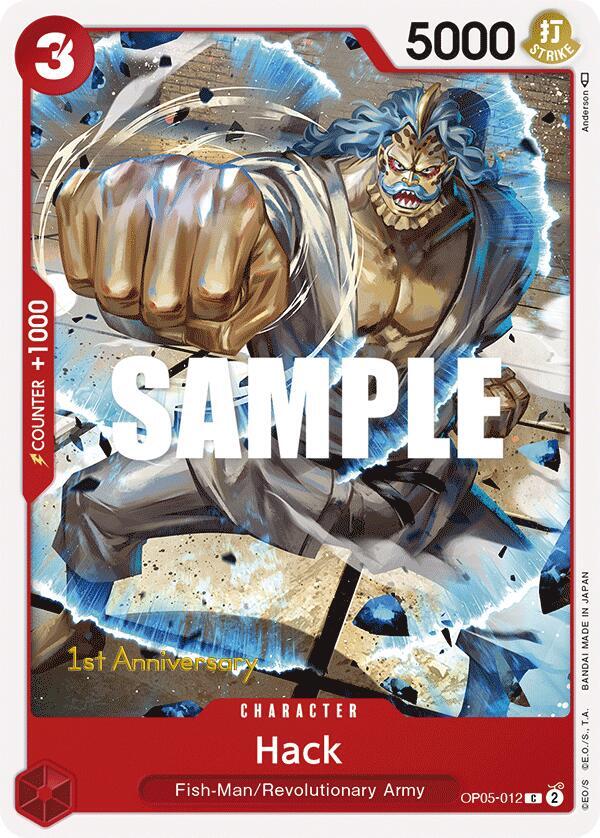 Hack OP05-012 – 1st Anniversary Tournament Cards | One Piece TCG