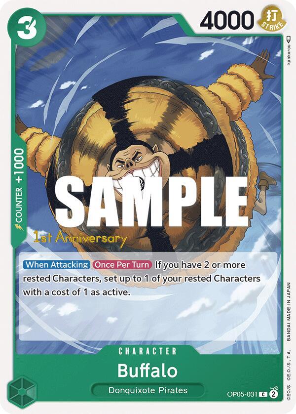 Buffalo OP05-031 – 1st Anniversary Tournament Cards | One Piece TCG