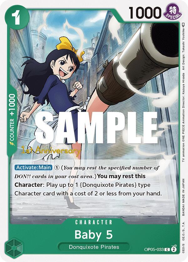 Baby 5 OP05-033 – 1st Anniversary Tournament Cards | One Piece TCG