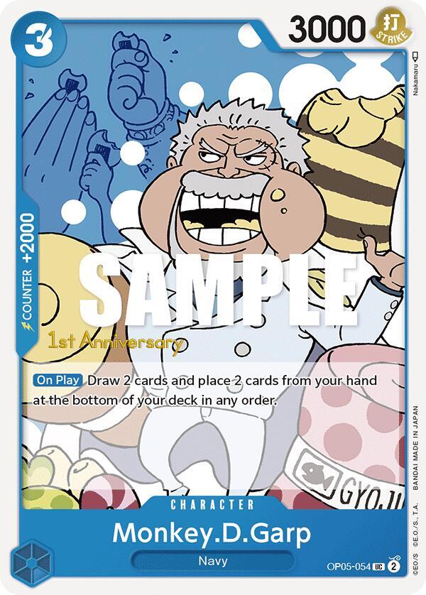 Monkey D. Garp OP05-054 – 1st Anniversary Tournament Cards | One Piece TCG
