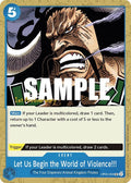 Let Us Begin the World of Violence!! OP05-059 – 1st Anniversary Tournament Cards | One Piece TCG