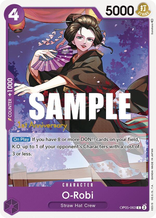 O-Robi OP05-063 – 1st Anniversary Tournament Cards | One Piece TCG