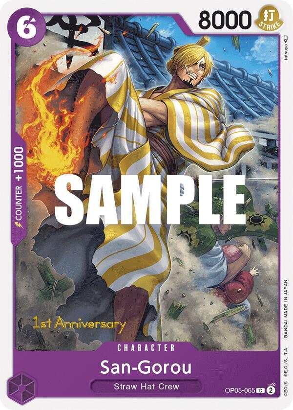 San-Gorou OP05-065 – 1st Anniversary Tournament Cards | One Piece TCG
