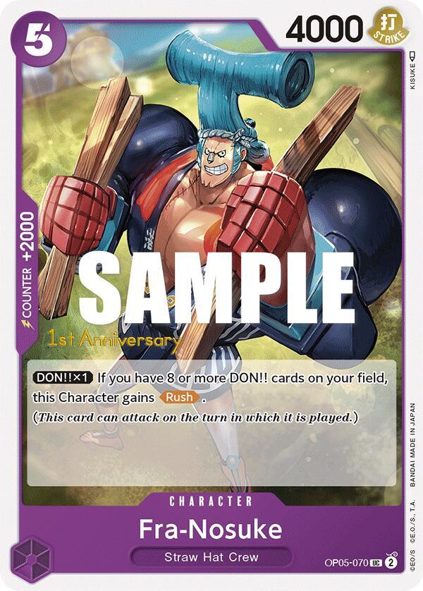 Fra-Nosuke OP05-070 – 1st Anniversary Tournament Cards | One Piece TCG