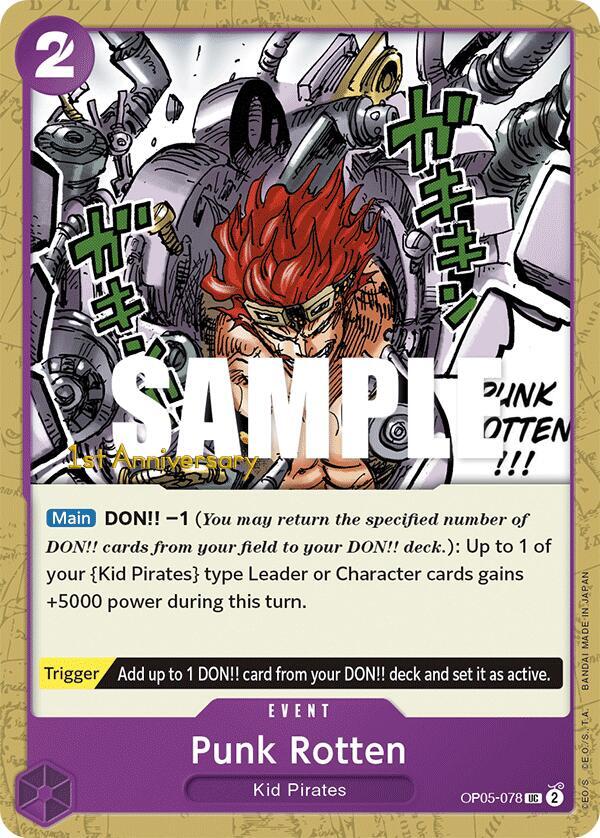 Punk Rotten OP05-078 – 1st Anniversary Tournament Cards | One Piece TCG