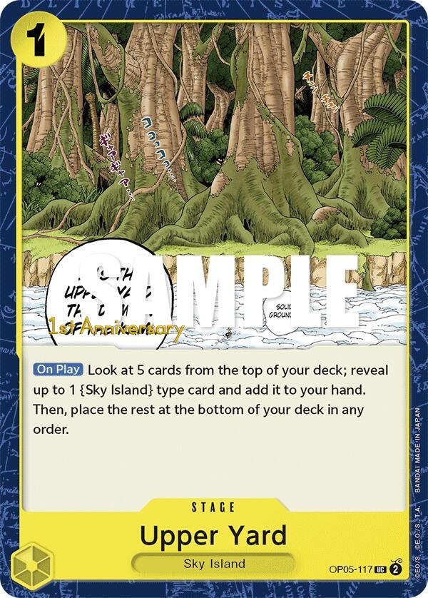 Upper Yard OP05-117 – 1st Anniversary Tournament Cards | One Piece TCG