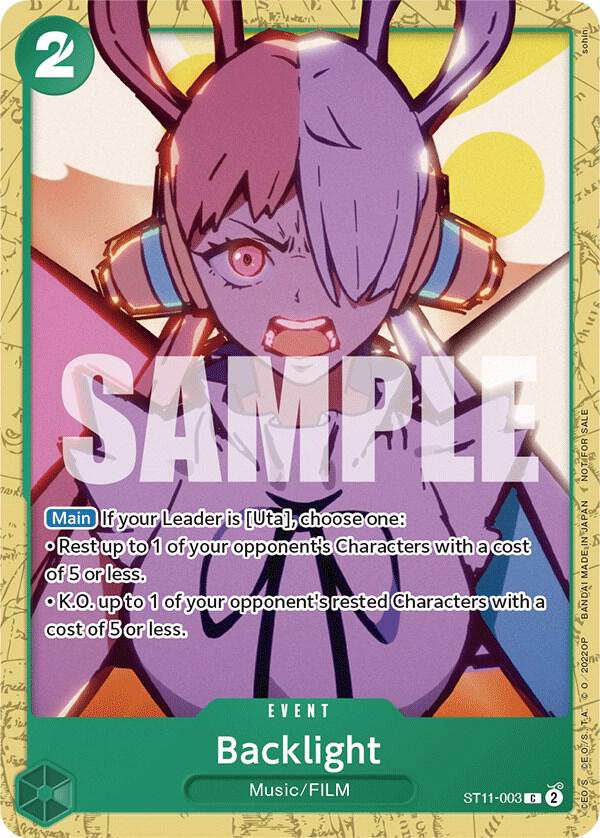 Backlight (Starter Deck 11: Uta Deck Battle) Promotional Card December ST11-003 | One Piece TCG
