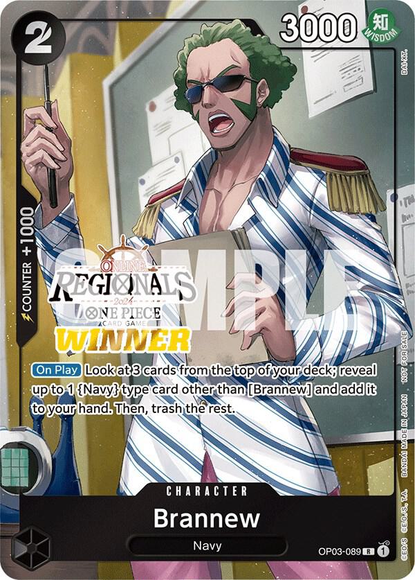 Brannew Online Regional 2024 Winner OP03-089 | One Piece TCG