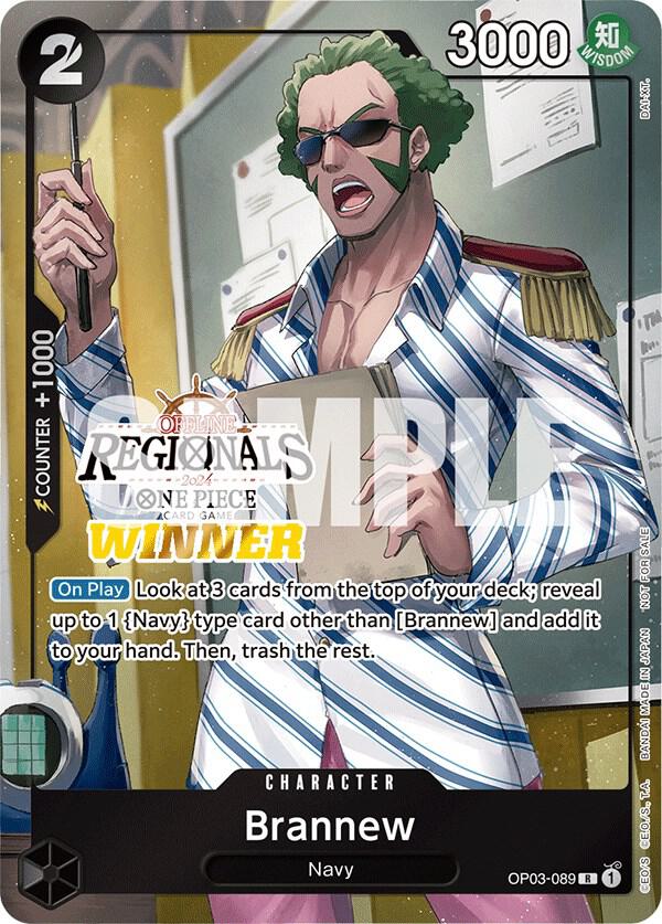 Brannew Offline Regional 2024 Winner OP03-089 | One Piece TCG