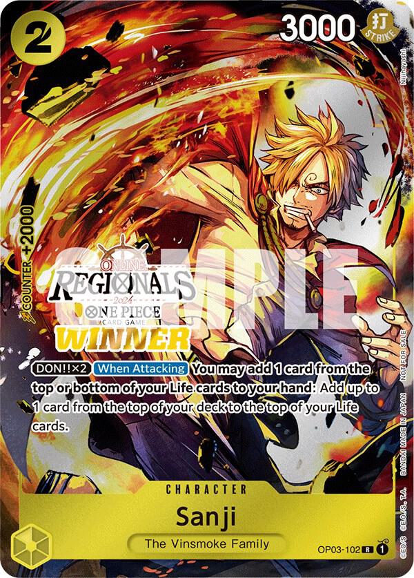 Sanji Online Regional 2024 Winner OP03-102 | One Piece TCG