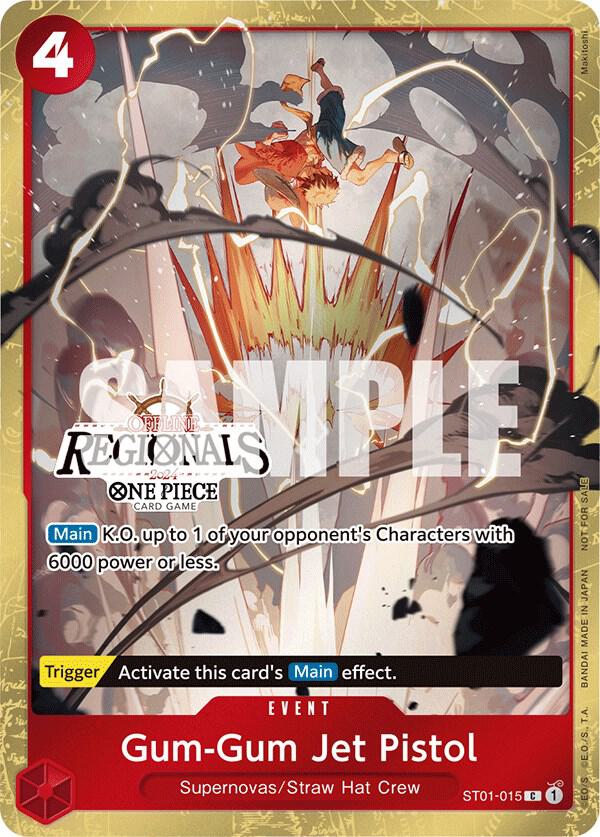 Gum-Gum Jet Pistol Offline Regional 2024 Participant ST01-015 | One Piece TCG