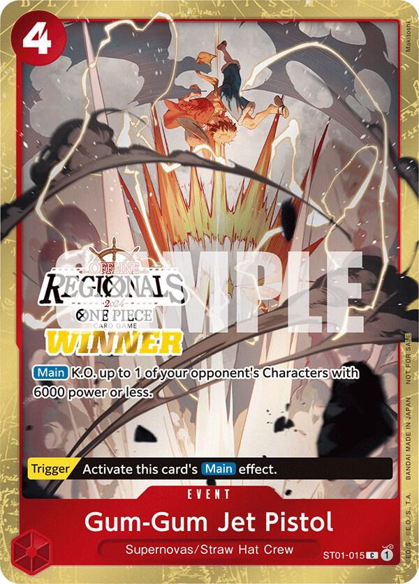 Gum-Gum Jet Pistol Offline Regional 2024 Winner ST01-015 | One Piece TCG