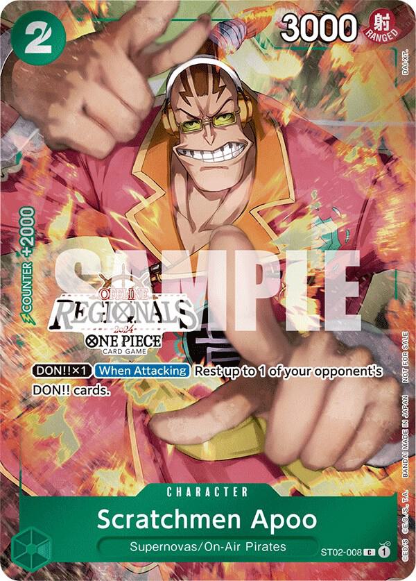 Scratchmen Apoo Offline Regional 2024 Participant ST02-008 | One Piece TCG