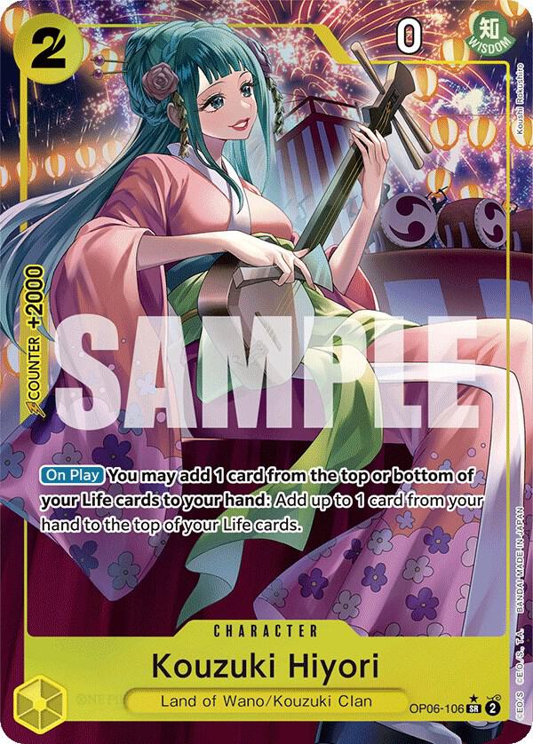 Kouzuki Hiyori Alternate Art OP06-106 – Wings of the Captain | One Piece TCG