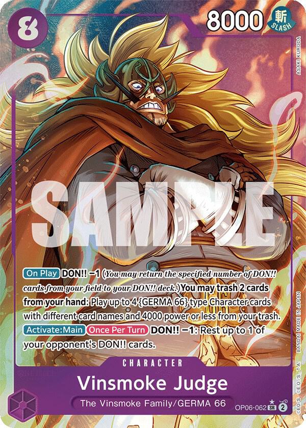 Vinsmoke Alternate Art OP06-062 – Wings of the Captain | One Piece TCG