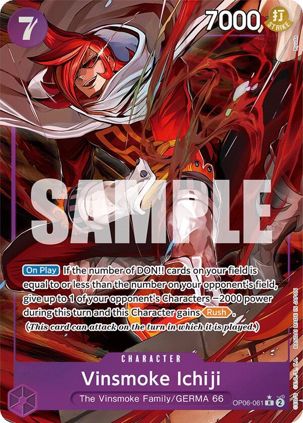 Vinsmoke Ichiji Alternate Art OP06-061 – Wings of the Captain | One Piece TCG
