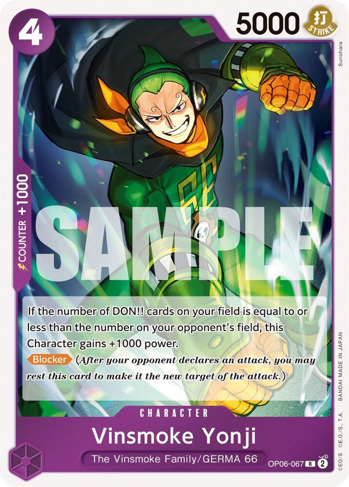 Vinsmoke Yonji OP06-067 – Wings of the Captain | One Piece TCG