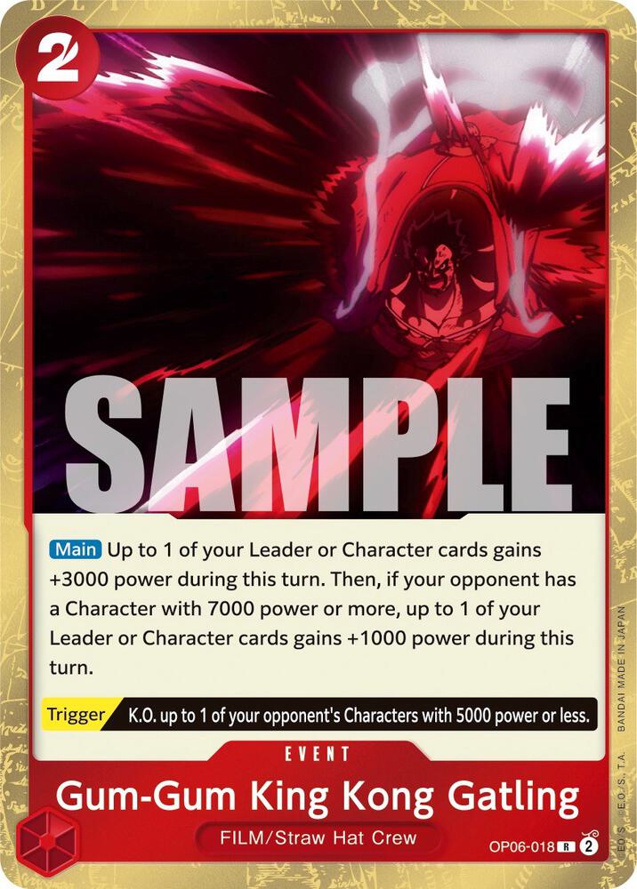 Gum-Gum King Kong Gatling OP06-018 – Wings of the Captain | One Piece TCG