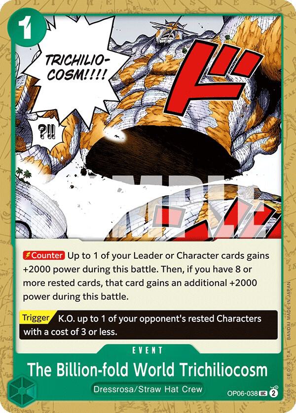 The Billion-fold World Trichiliocosm OP06-038 – Wings of the Captain | One Piece TCG