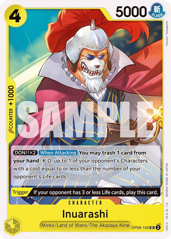 Inuarashi OP06-100 – Wings of the Captain | One Piece TCG