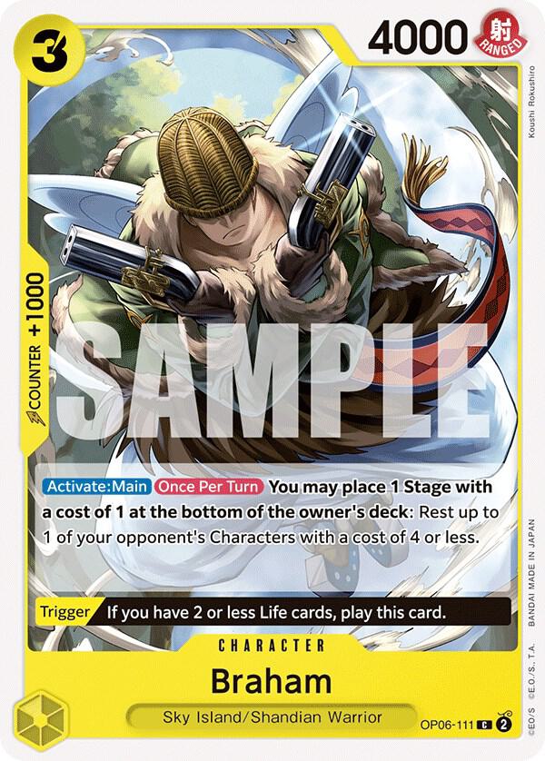 Braham OP06-111 – Wings of the Captain | One Piece TCG