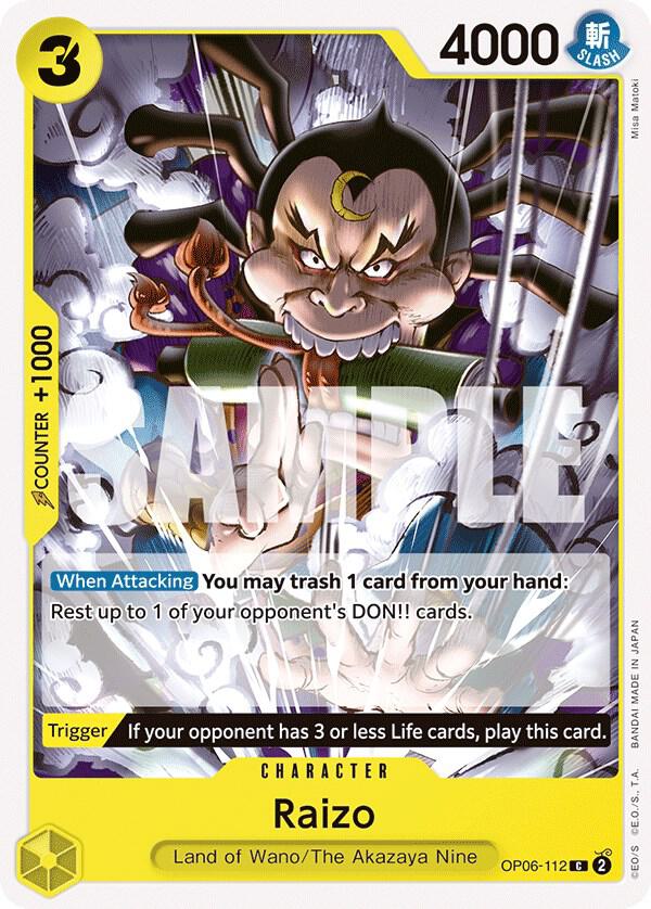 Raizo OP06-112 – Wings of the Captain | One Piece TCG