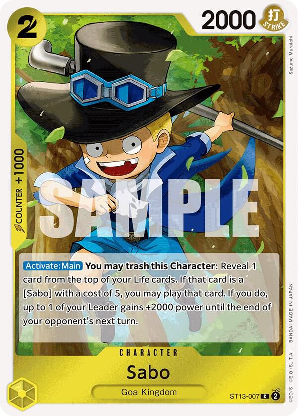 Sabo ST13-007 – Ultra Deck: The Three Brothers | One Piece TCG