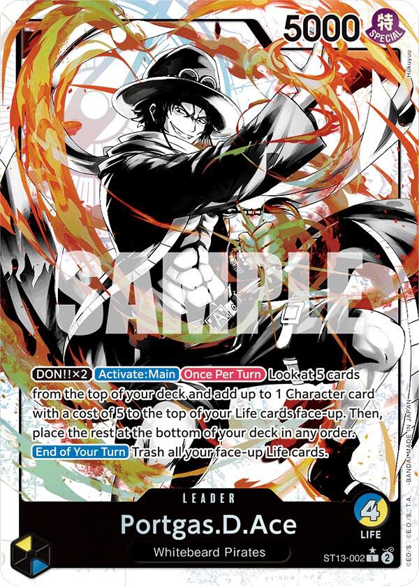 Portgas D. Ace Alternate Art ST13-002 – Ultra Deck: The Three Brothers | One Piece TCG