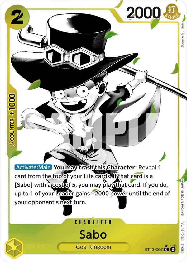 Sabo Alternate Art ST13-007 – Ultra Deck: The Three Brothers | One Piece TCG