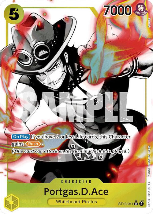 Portgas D. Ace Alternate Art ST13-011 – Ultra Deck: The Three Brothers | One Piece TCG