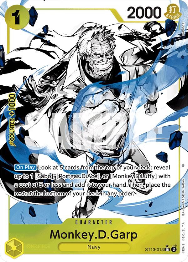 Monkey D. Garp Alternate Art ST13-013 – Ultra Deck: The Three Brothers | One Piece TCG