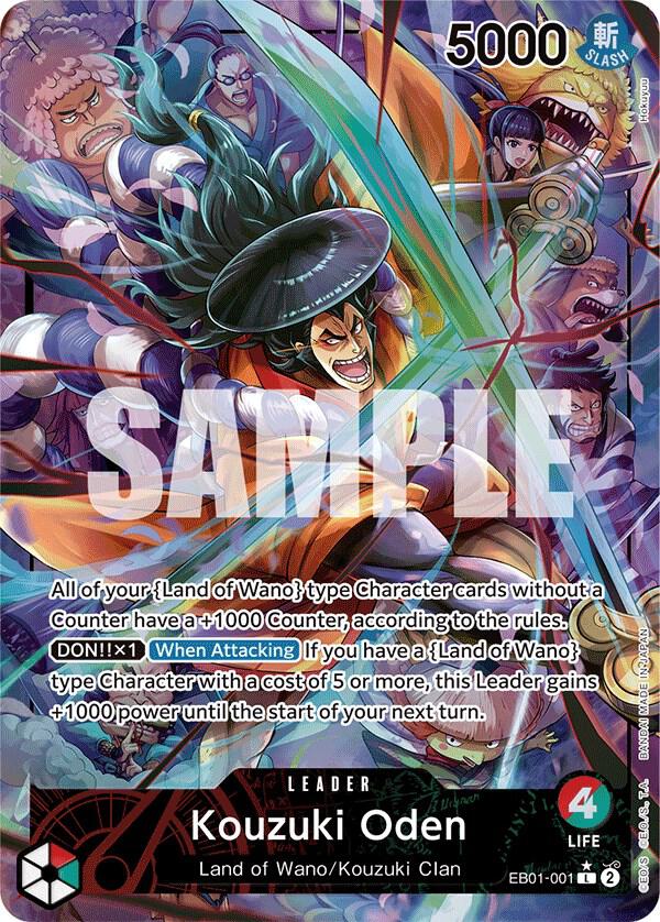 Kouzuki Oden Alternate Art EB01-001 – Memorial Collection | One Piece TCG