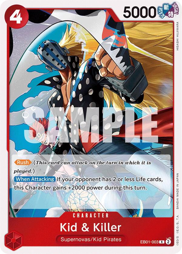 Kid & Killer EB01-003 – Memorial Collection | One Piece TCG