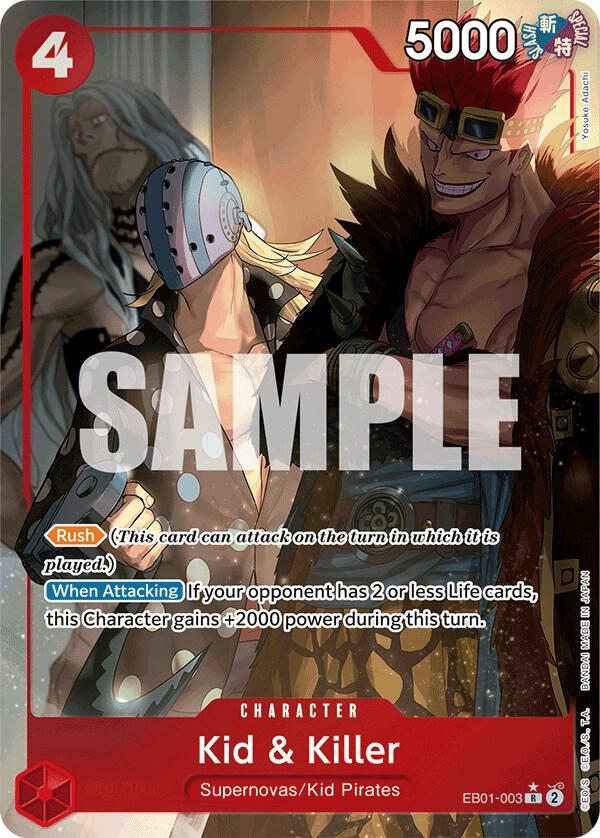 Kid & Killer Alternate Art EB01-003 – Memorial Collection | One Piece TCG