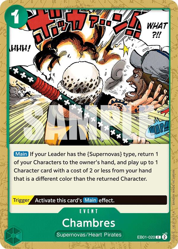 Chambres EB01-020 – Memorial Collection | One Piece TCG