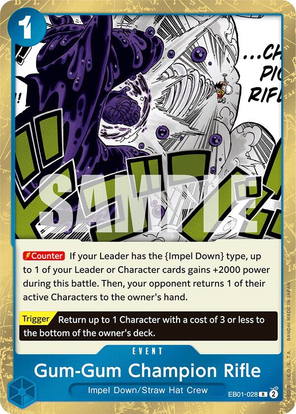 Gum-Gum Champion Rifle EB01-028 – Memorial Collection | One Piece TCG