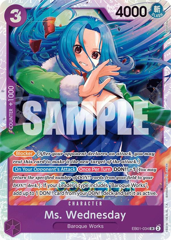 Ms. Wednesday EB01-034 – Memorial Collection | One Piece TCG