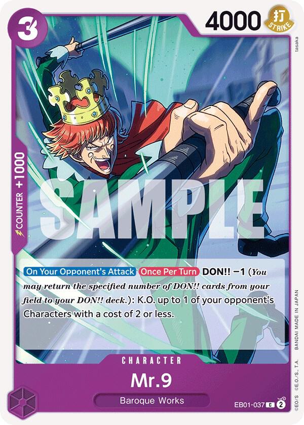 Mr. 9 EB01-037 – Memorial Collection | One Piece TCG
