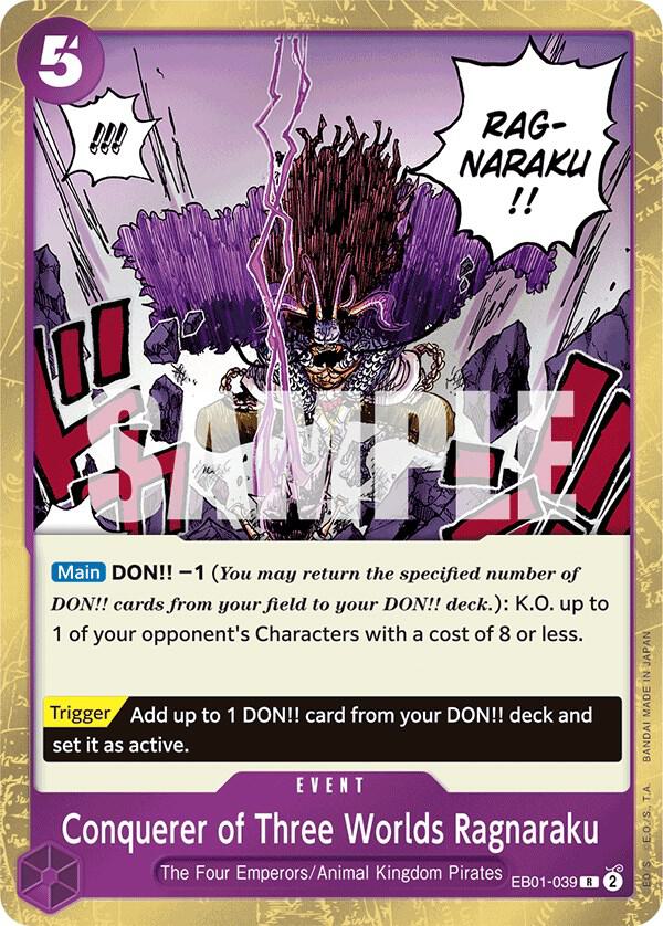 Conquerer of Three Worlds Ragnaraku EB01-039 – Memorial Collection | One Piece TCG