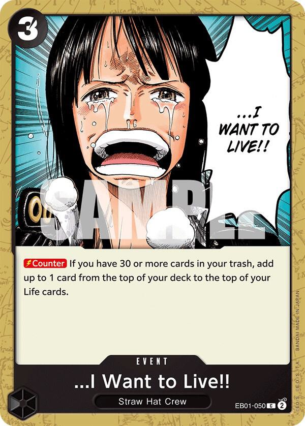 ...I Want to Live!! EB01-050 – Memorial Collection | One Piece TCG