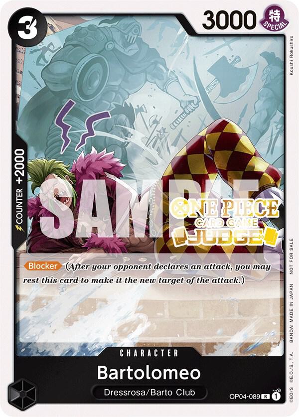 Bartolomeo Judge Pack Vol. 3 OP04-089 | One Piece TCG