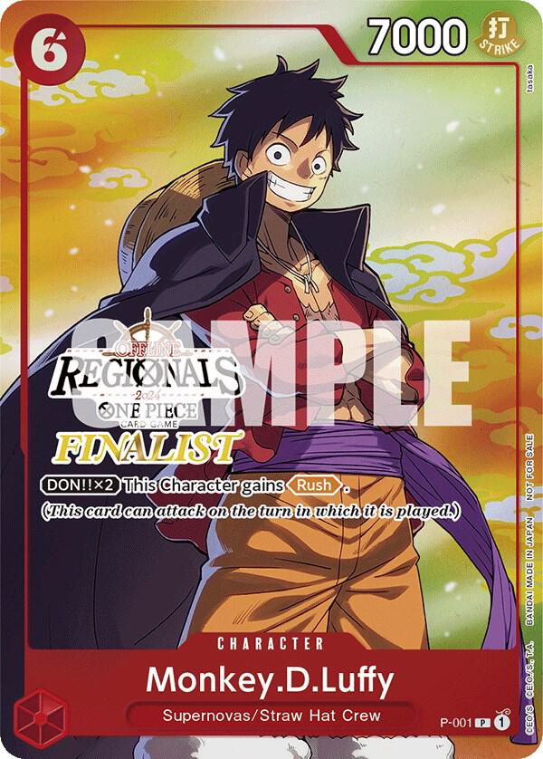 Monkey.D.Luffy Online Regional 2024 Vol. 2 Finalist P-001 | One Piece TCG